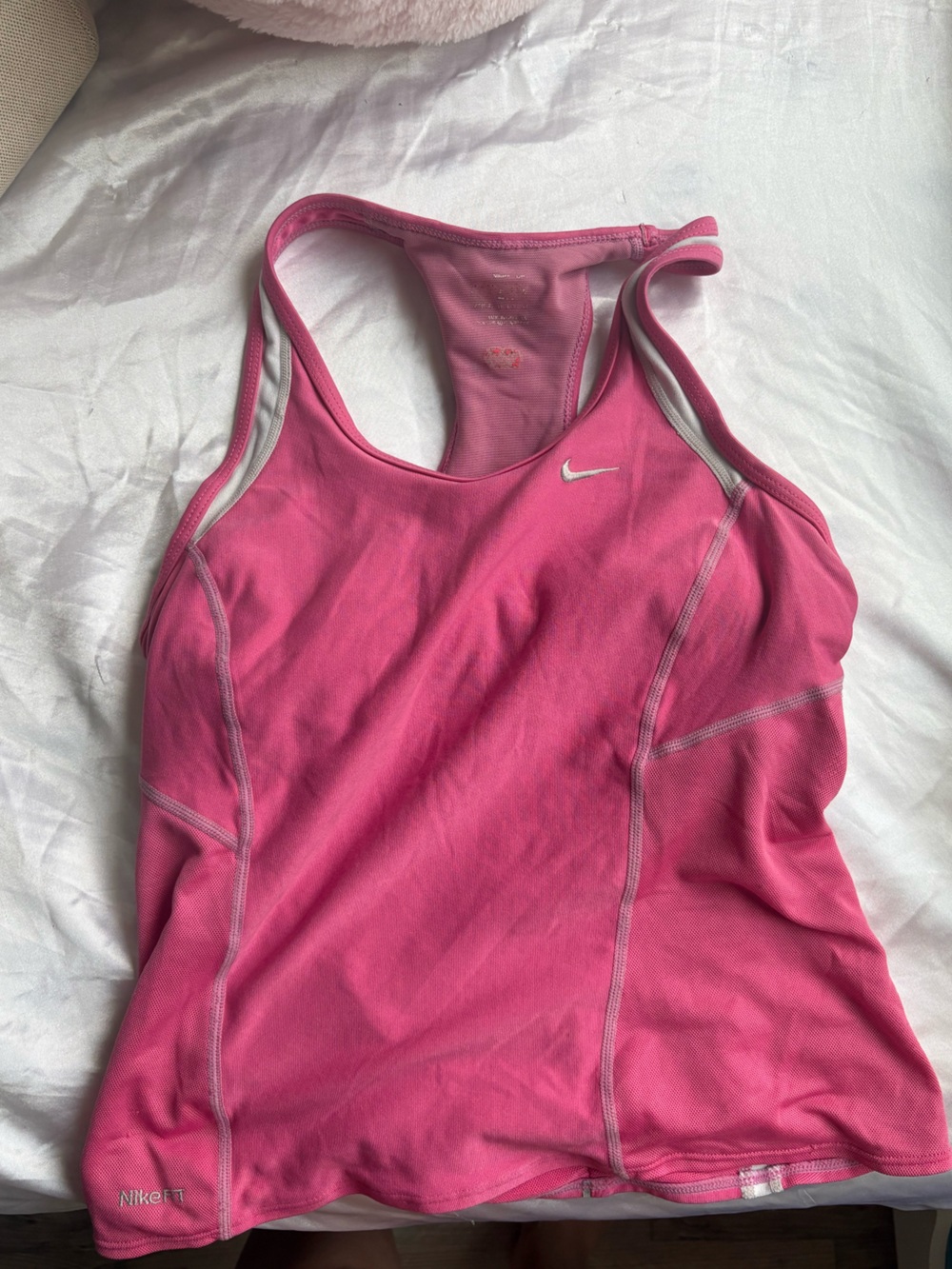 Nike Pink Racerback Athletic Tank Top